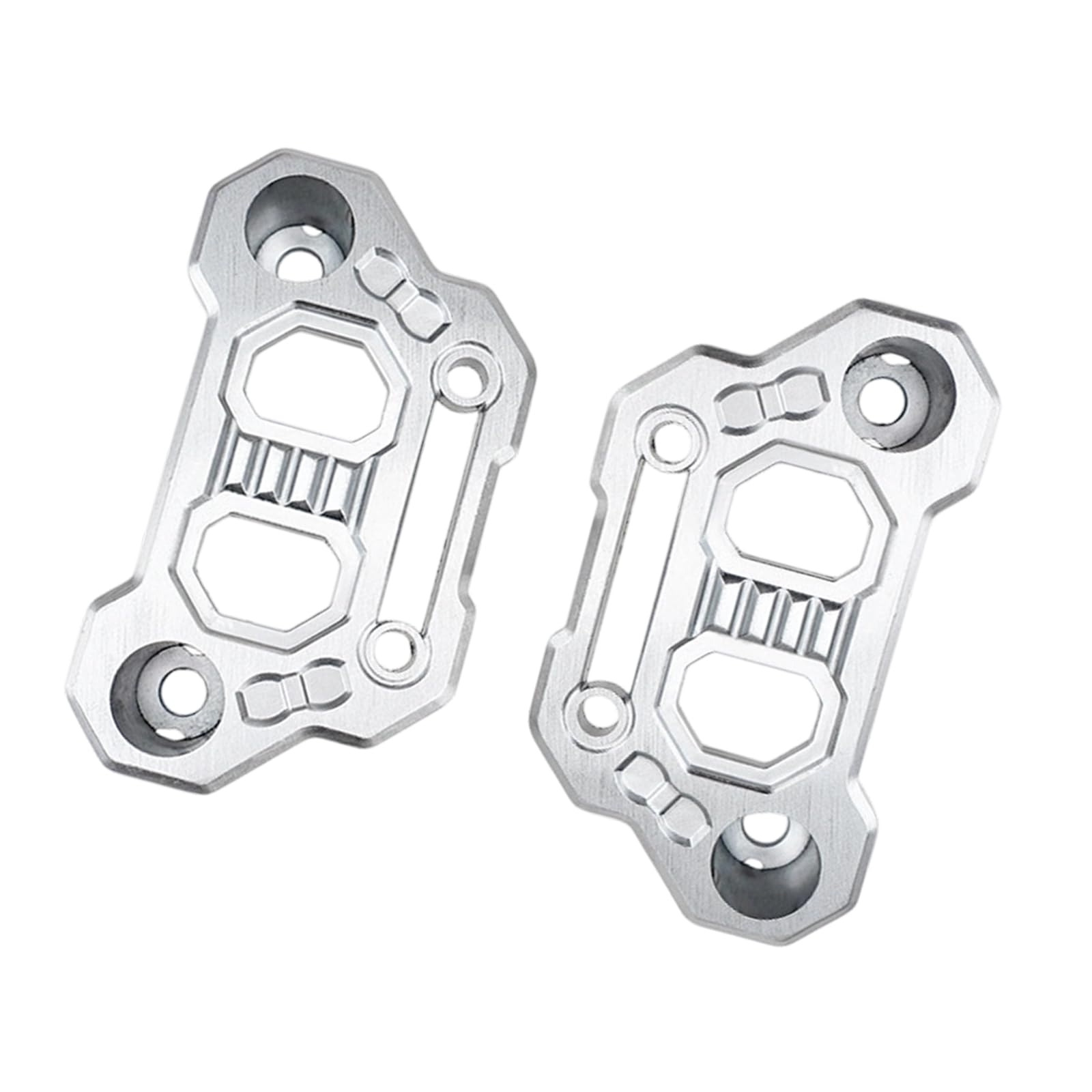 Hsioluted Silver Vehicle A Pillar Light Holder Strong Aluminum Construction For Outdoor Driving Accessories Off Road A Pillar Light Mount Bracket For Adventure Vehicles Lightweight Yet Sturdy Aluminum A Lamp Mounting
