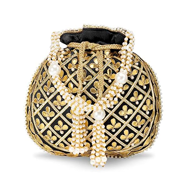 Peora Potli Bags for Women Evening Bag Clutch Ethnic Bride Purse with Drawstring