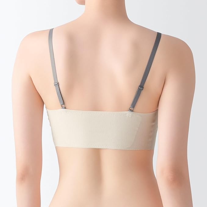 Amazon | 無印良品 婦人 肌あたりがやさしいリブブラジャー