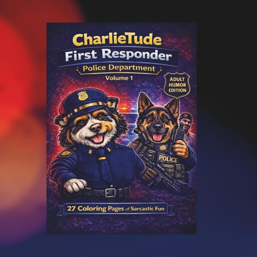 CharlieTude First Responder: Police Department Dark Humor Coloring Book ( Volume 1 ): Sarcastic, Real-Life First Responder Humor for Police & ... First Responders - Dark Humor Series)