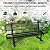 6FT Heavy Duty Park Bench with Back Portable Frame, Outdoor Metal Park Bench with Backrest, Steel Mesh Outdoor Bench for Garden, Lawn, Patio, Porch, Park, Yard (BLACK, 72.4" L x 23.2" W x 32.5" H)