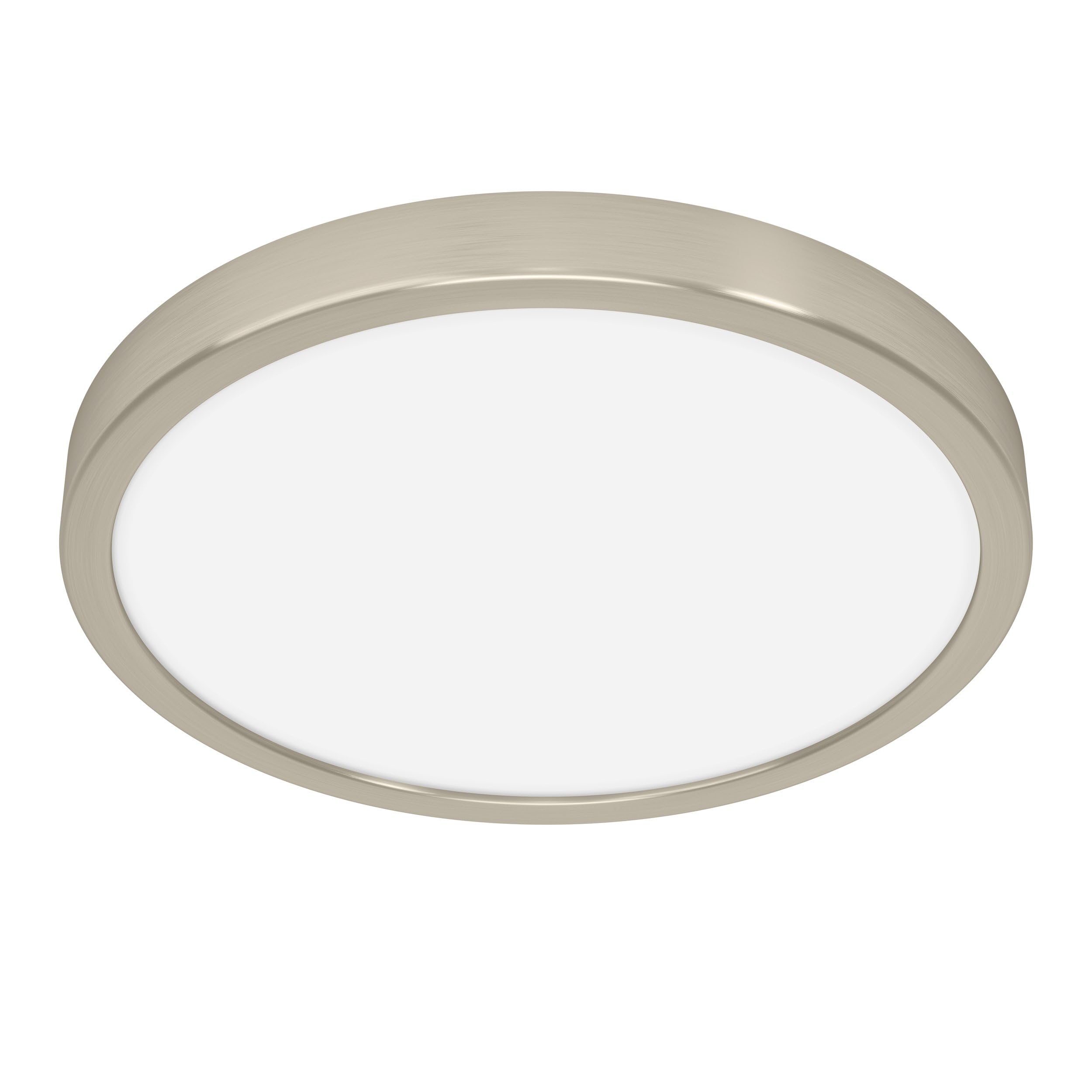 Eglo Unisex Metallic Gold Fueva 6 Silver Steel & Plastic Led Cct Technology Flush Ceiling Light In