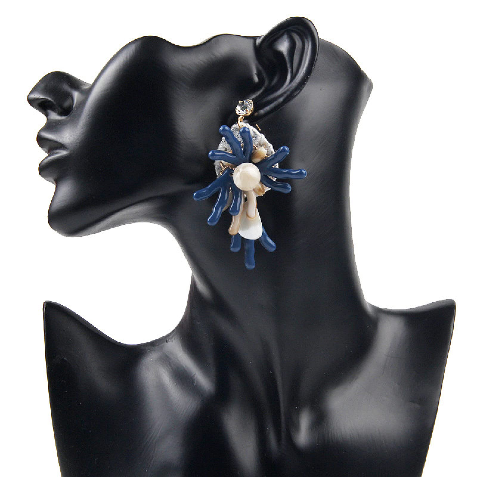 Boucles d'oreilles fleur légères pour lobes sensibles style bohème