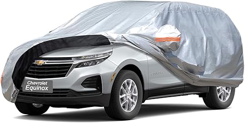 Miniatura 8 de GUNHYI Funda de automóvil SUV de 6 capas para Porsche Macan (2014-2023), impermeable para todo tipo de clima, resistente al aire libre, nieve, sol,