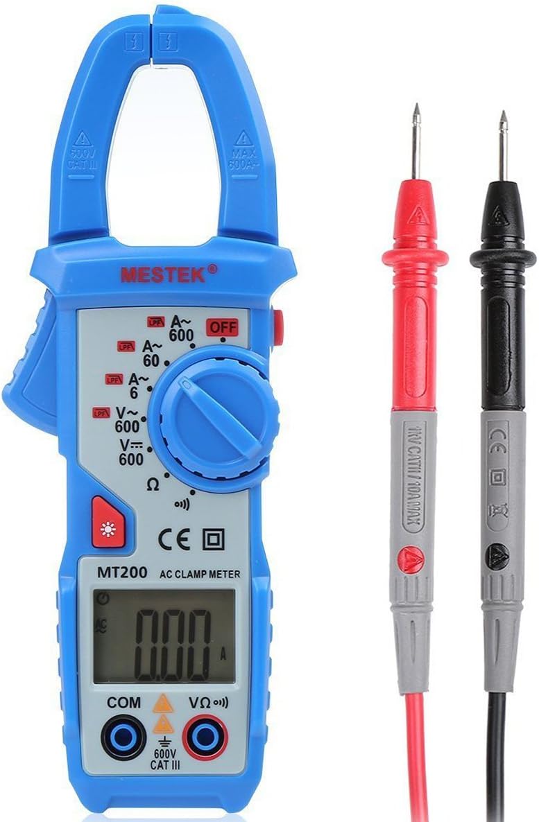 Clamp Meter Aidbucks MT200 AC/DC Digital Multimeter Electrical Voltage Meter Tester Voltmeter Continuity Tester Current Clamp for Welding Machine