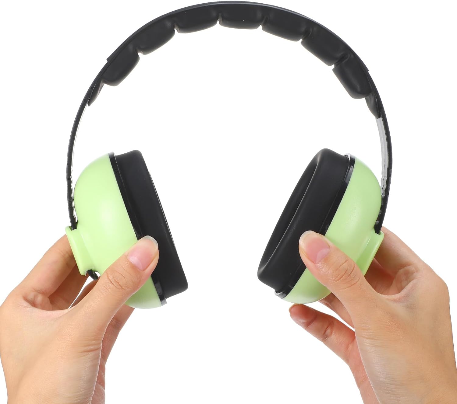 Toddmomy Adjustable Noise Cancelling Ear Muffs in Matcha Green Soundproof Headphones for Noise Reduction Comfortable Ear Protection for Learning Sleep and Relaxation