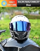 Vista 2 de CWR-F1 Protector para Visor RF-1200 Visor X14 NXR RF-SR Z7 de Repuesto para Casco de Motocicleta Protección Solar Anti-Rayones, Universal