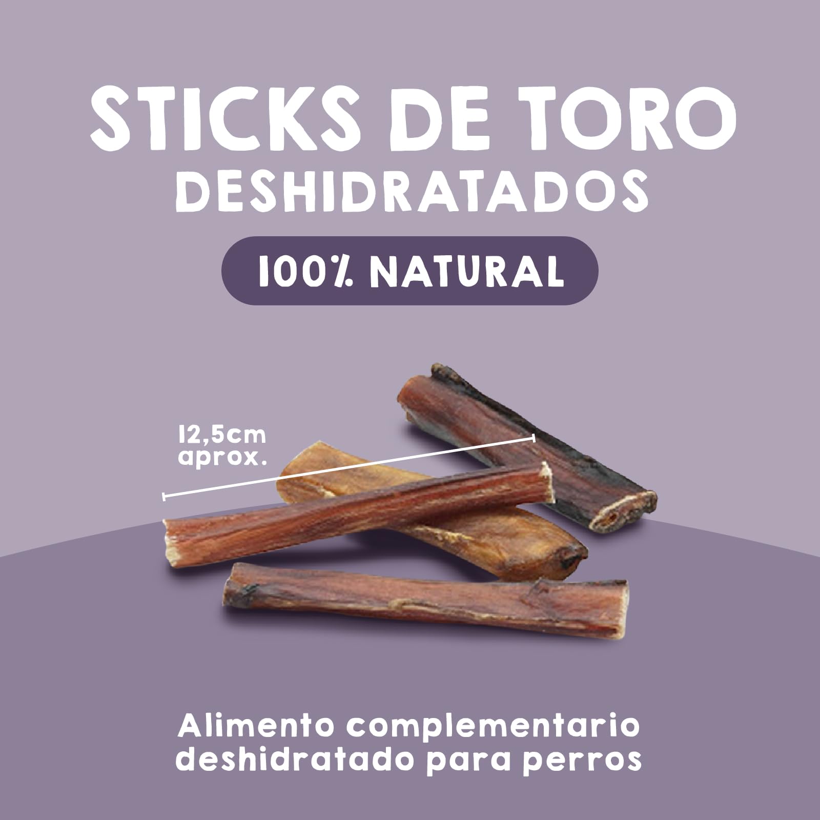 MAIKAI Chuches Naturales para Perros Nervio de Toro 10 uds Snack Barf Saludable Bajo en Grasa Mordedor Natural Premios Masticables 100% Naturales - Regalo Perros Fabricados en España