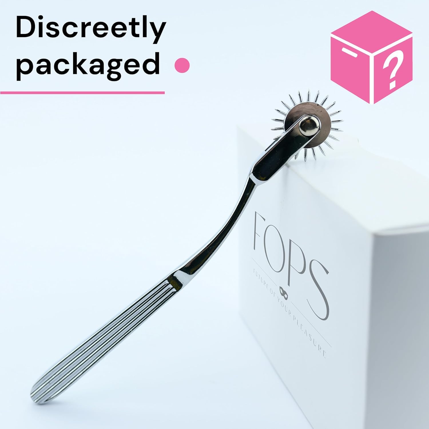 Fops Nervenrad aus Edelstahl – Wartenberg-Rädchen für sensorische Stimulation & BDSM – Präzises Nadelrad für Gänsehaut-Effekte & Hautsensorik – Hochwertiger Nadelroller für Paare & Massage I12