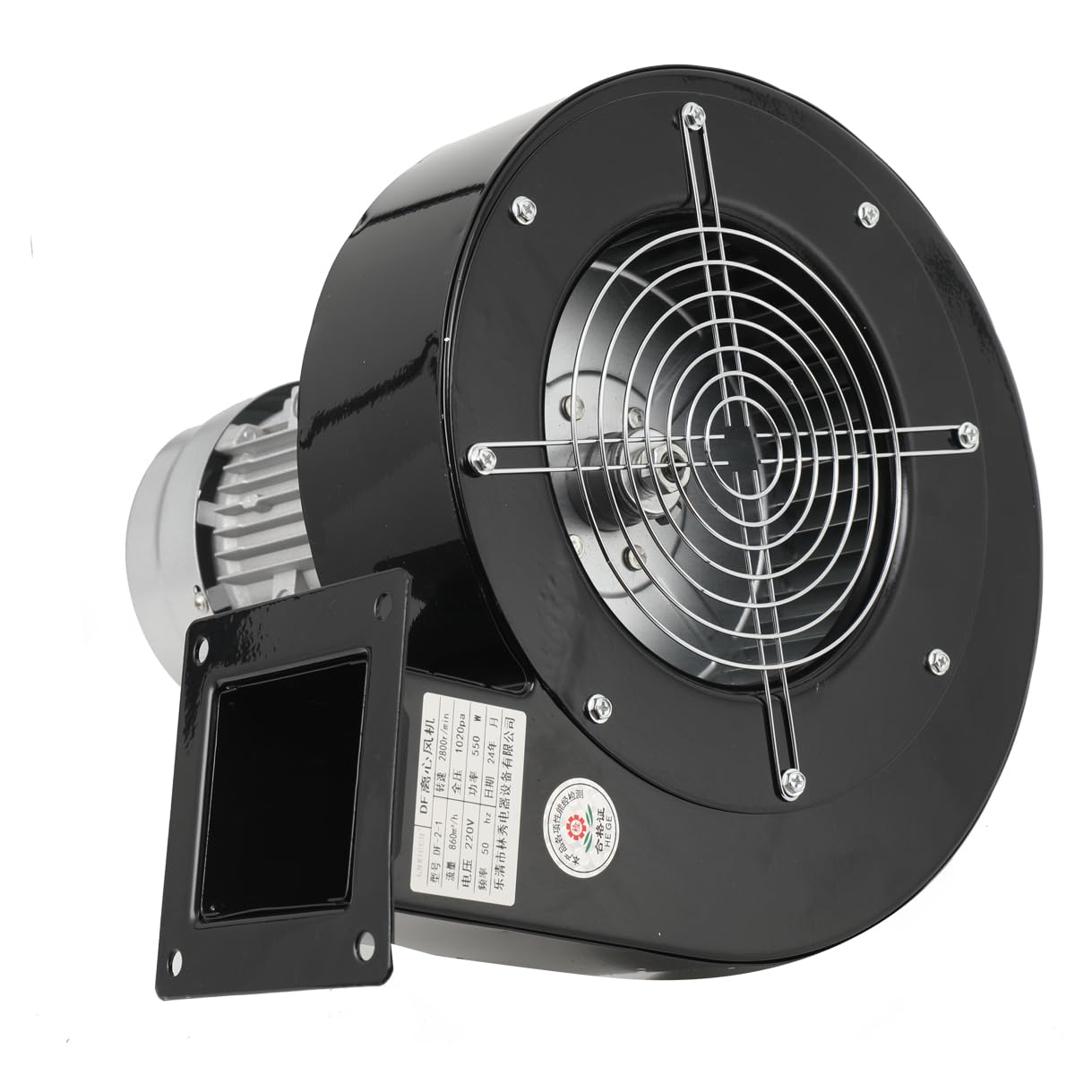 Ventilateur radial industriel - Ventilateur radial - Ventilateur radial - Ventilateur de chaudière - Ventilateur axial 860 m³/h - 1020 Pa - 220 V - Ventilateur mural pour cuisines, bureaux