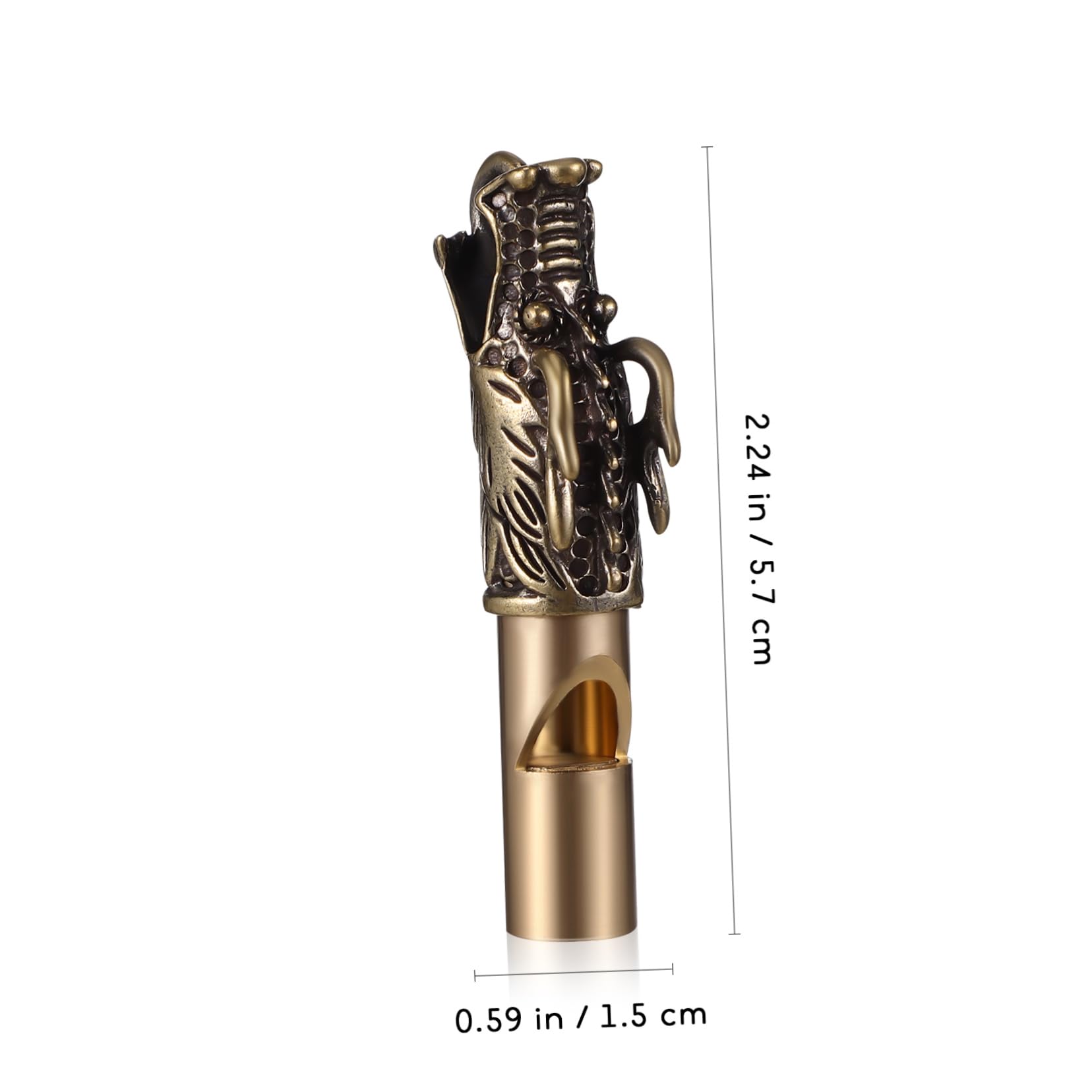 DOITOOL 3Pcs Dragon Head Whistles Multifunctional Whistle for Camping Hiking and Self Stunning Retro Design for Emergencies and Collecting