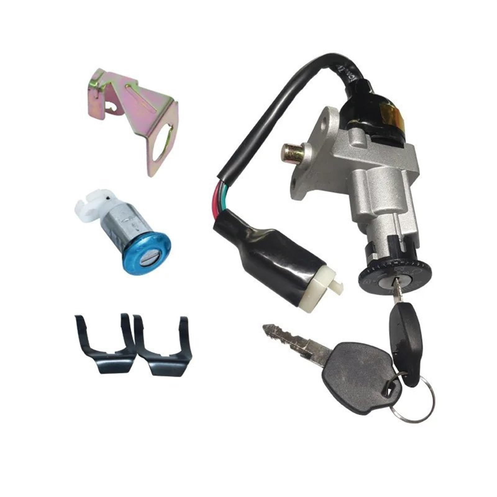 Blocco Accensione Set Di Chiavi Di Blocco Dell'interruttore Di Accensione Della Motocicletta Per GY6 50/125/150cc SCOOTER CICLOMOTORE Blocchetto Accensione
