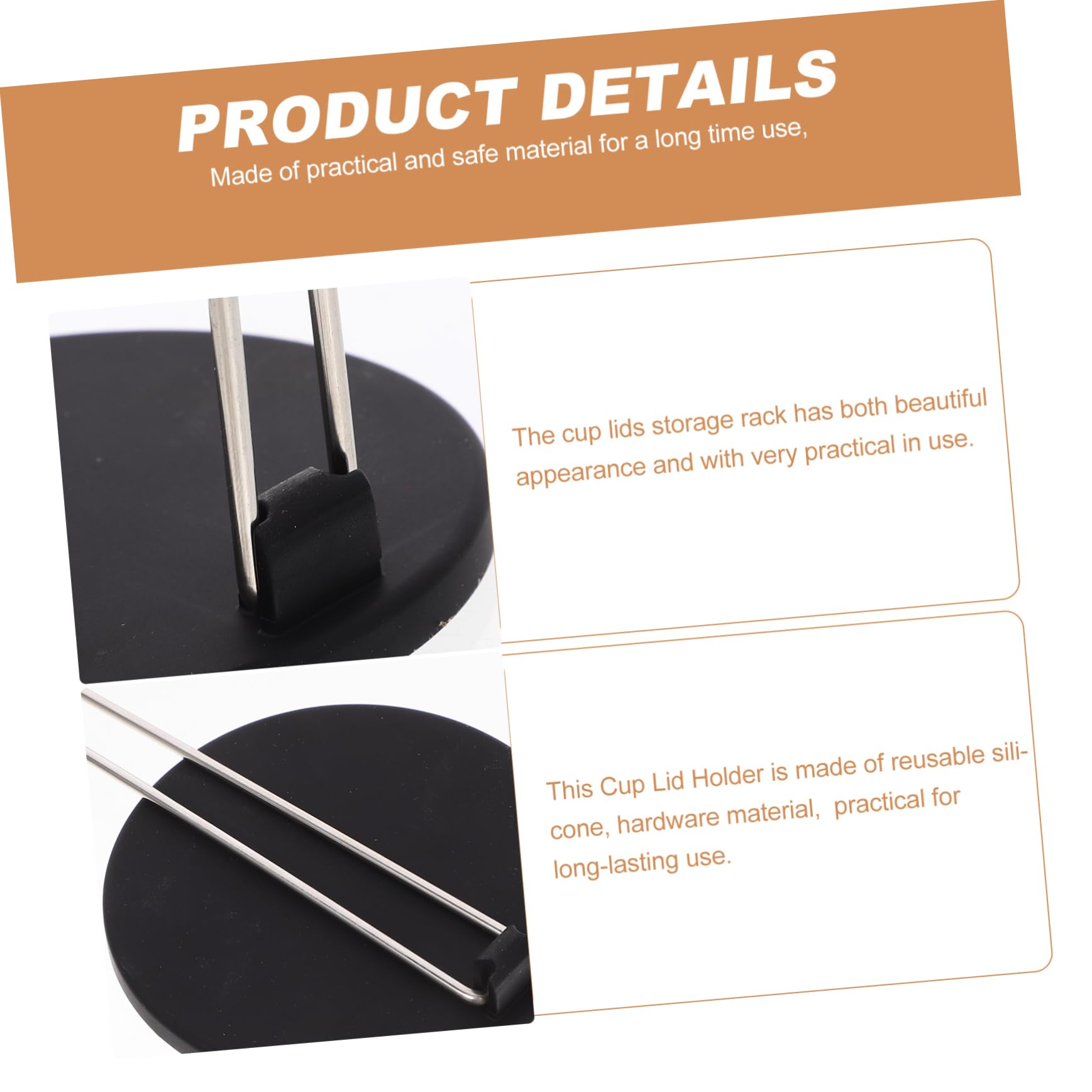 Ciieeo Tumbler Lid Organizer Rack Vertical Storage Stand for Mug Lids Space Saving Cup Holder for Home Sleek Design to Keep Your Kitchen Tidy and Organized