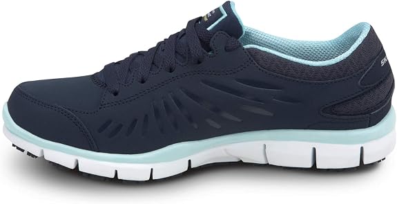 Amazon.com: Skechers Work Stacey - Tenis de trabajo con punta suave para  mujer, antiderrapante, perfil bajo : Ropa, Zapatos y Joyería
