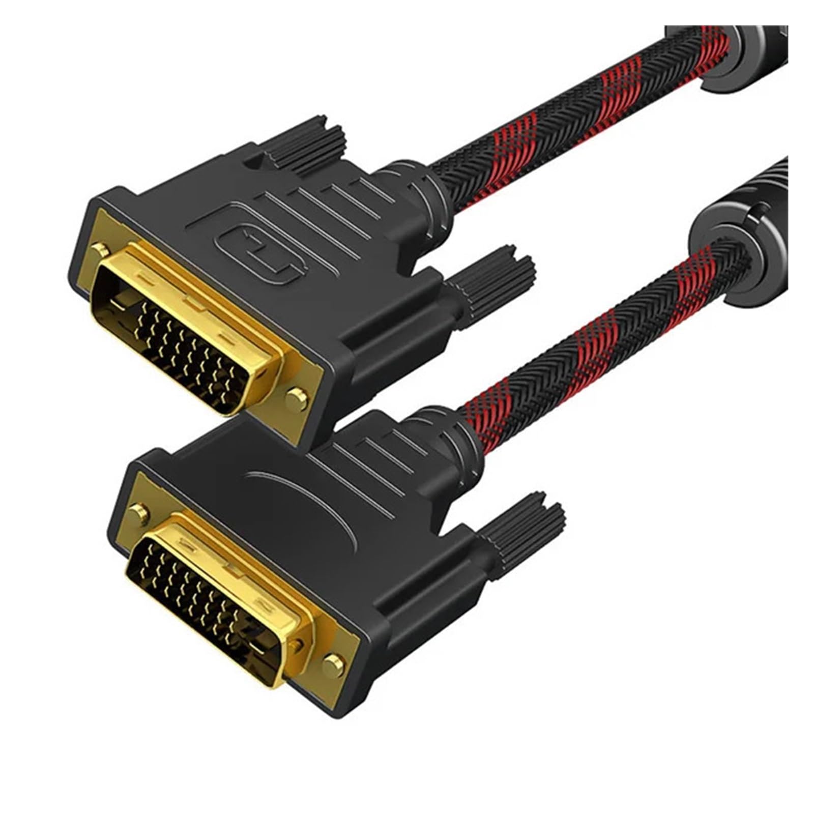 Câble DVI vers DVI 24+1 Dual Link DVI vers DVI-D mâle vers mâle compatible avec le projecteur de jeu HDTV (1,5 m)