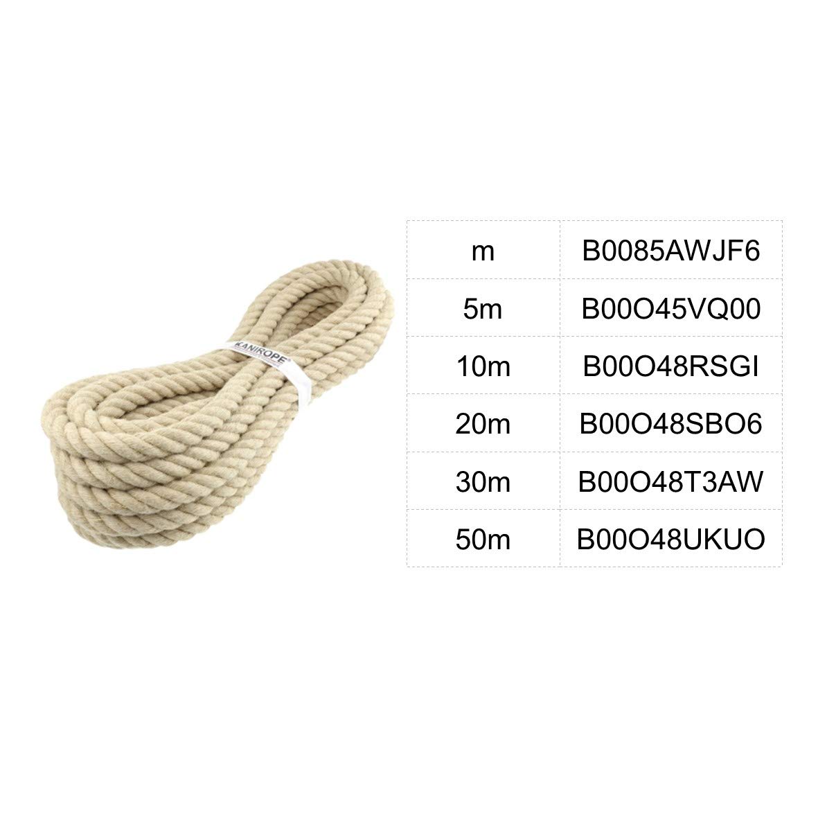 Corda Corda In Canapa 24 mm 30 m toronné categoria A