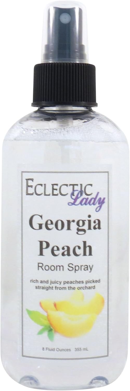 Georgia Peach Room Spray (Double Strength), 16 Ounces, No Artificial Colors, Parabens, or Preservatives - Fragrant Aromatic Room Mist For Home, Room, Office