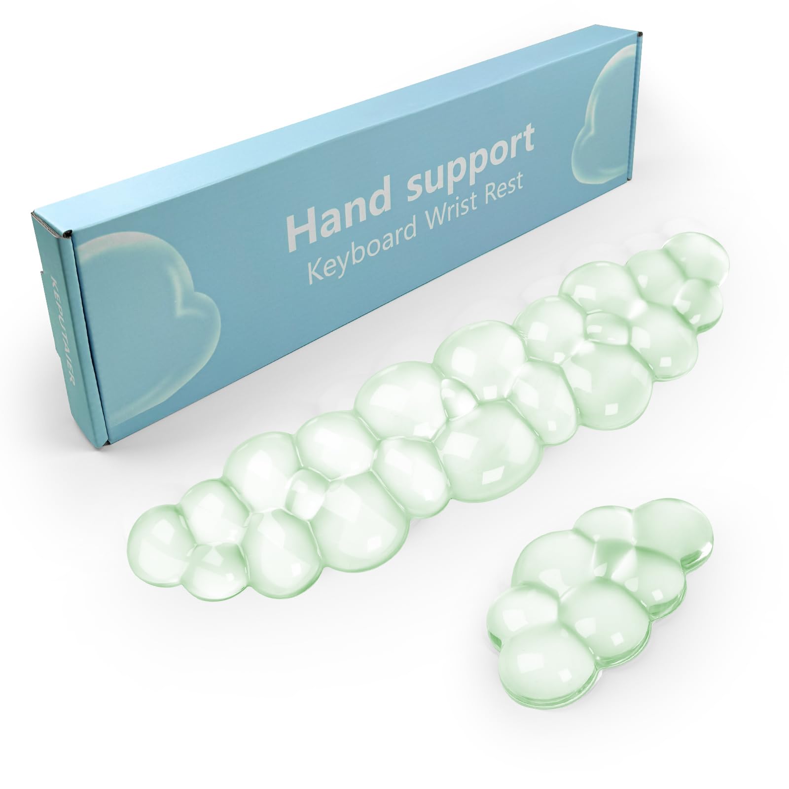 Gel Cloud Keyboard and Mouse Wrist Rest, Cute Wrist Support and Arm Support Keyboard Rest for Keyboard and Mouse Typing Pain Relief，Suitable for