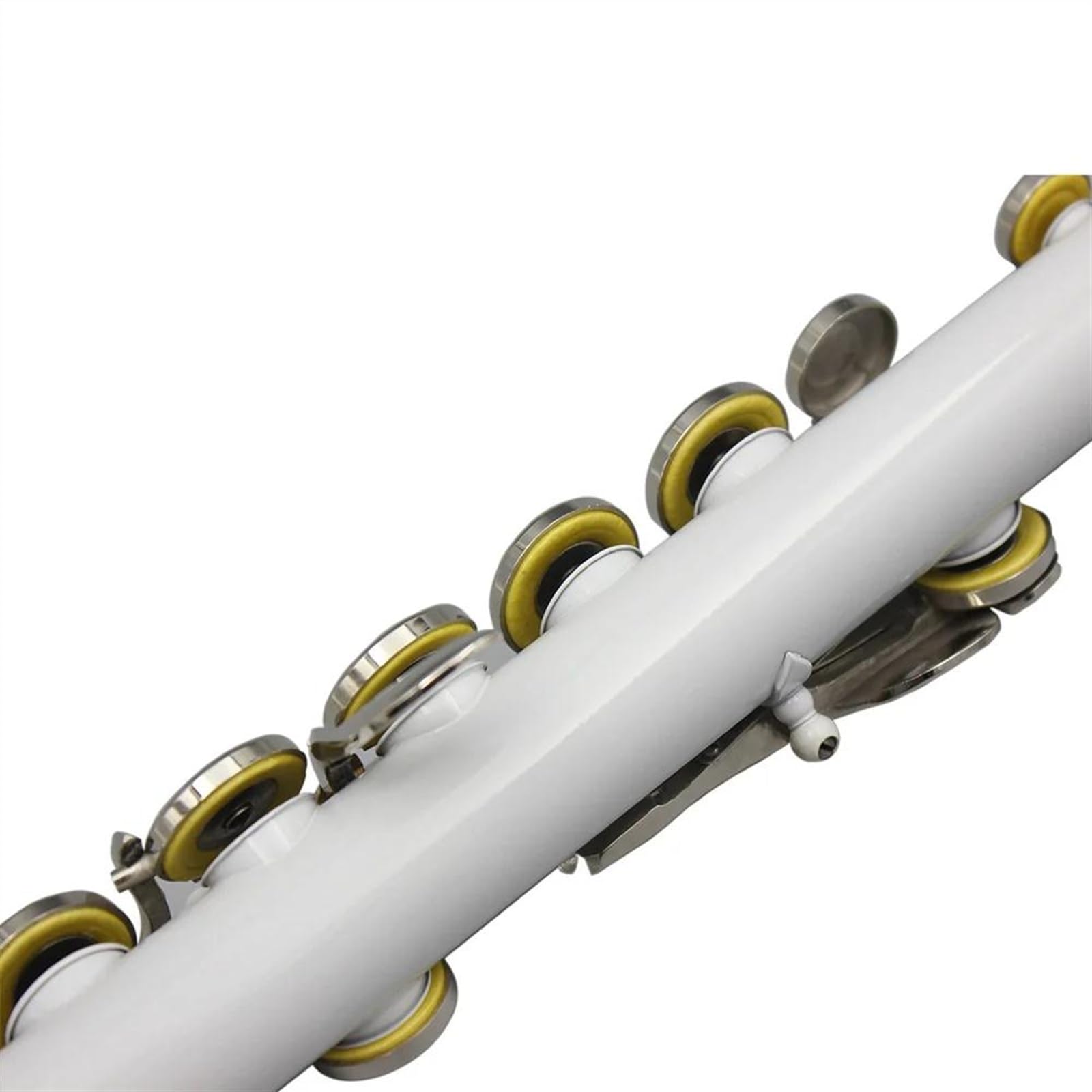 Flauta De Llave C Con Orificio Cerrado, 16 Agujeros, Cuproníquel Blanco, Flauta Transversal De Concierto Niquelada Con Llave E Flauta Travesera Kit