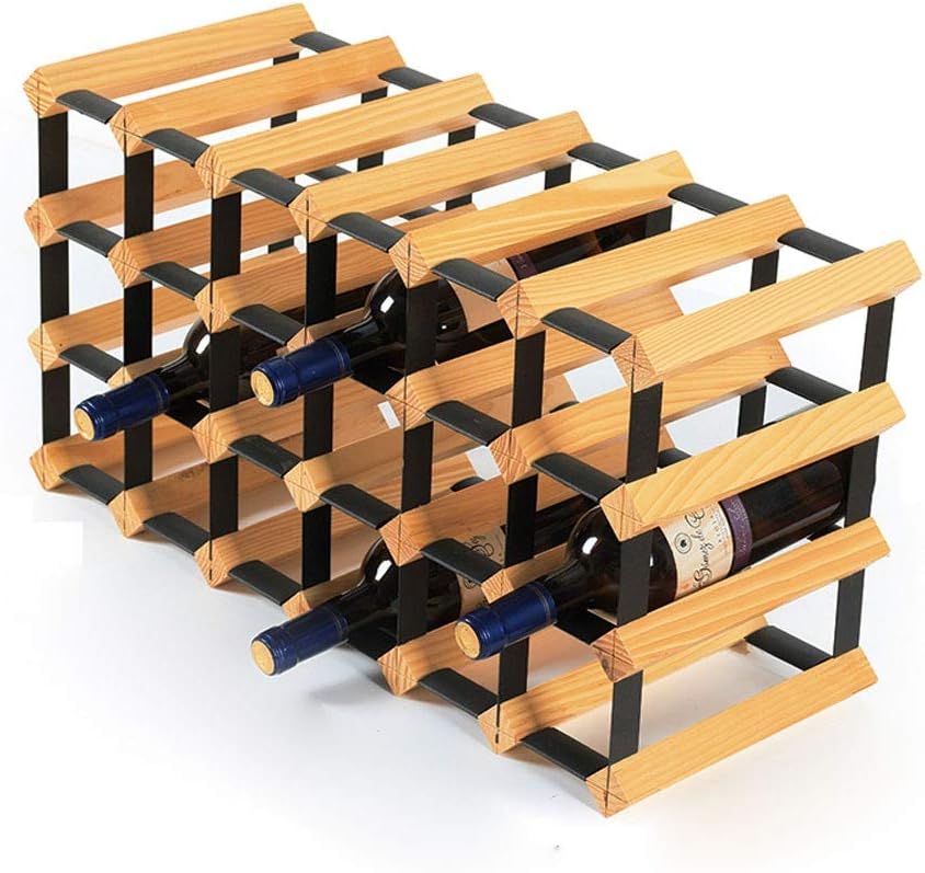 Wine Bottle Holder Wooden Wine Rack Small Stick Wine Frame Simple Freestanding Soild Wood Wine Shelf for Home Restaurant Multiple Choices Wine Racks Free Standing