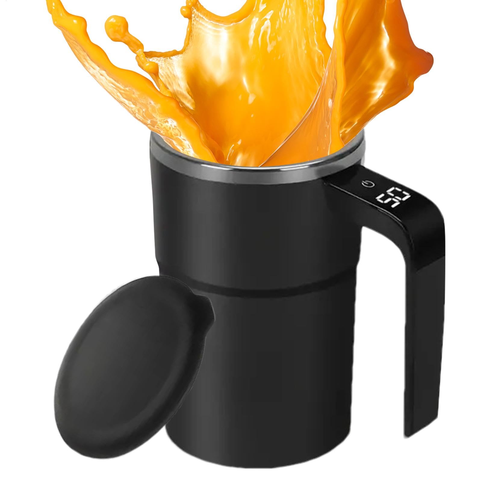 Electric Mixing Cup - Automatic Drink Stirring Mug, Automatic Coffee Mug Stirring Cup | Rechargeable Stirring Mug Lcd Display, Electric Coffee Mug with Stirrer for Mixed Drink, Milk, Protein