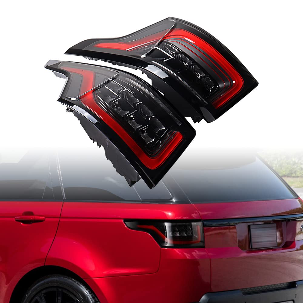Aftermarket Replacement For LAND ROVER RANGE ROVER SPORT 2014-2017 Rear Outer Left & Right Side Tail Light Assembly LED Turn Signal/Brake Stop/Running