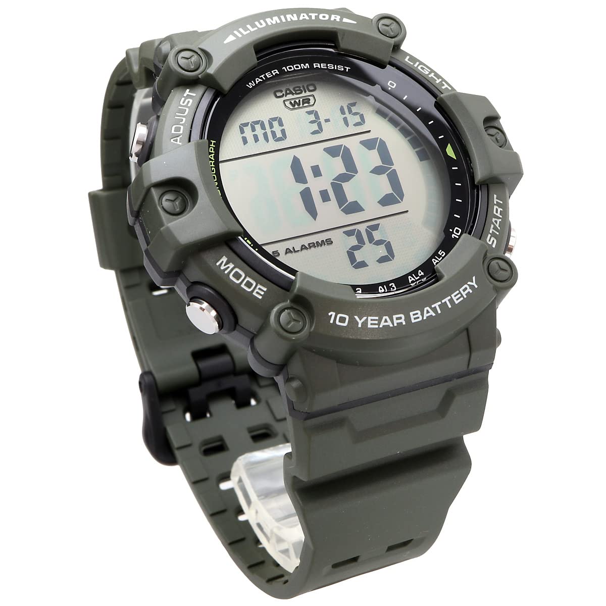 Casio - Reloj de pulsera digital estándar, serie AE-1500, Chippukashi para hombre