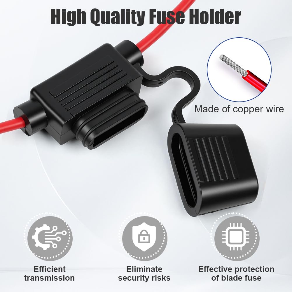 Standaard zekeringhouder voor 10 stuks IP67 waterdicht - Genius Electrics