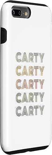 Vista 21 de iPhone 14 Plus Love Heart Carty Tee Grunge Vintage Style Black Carty Case