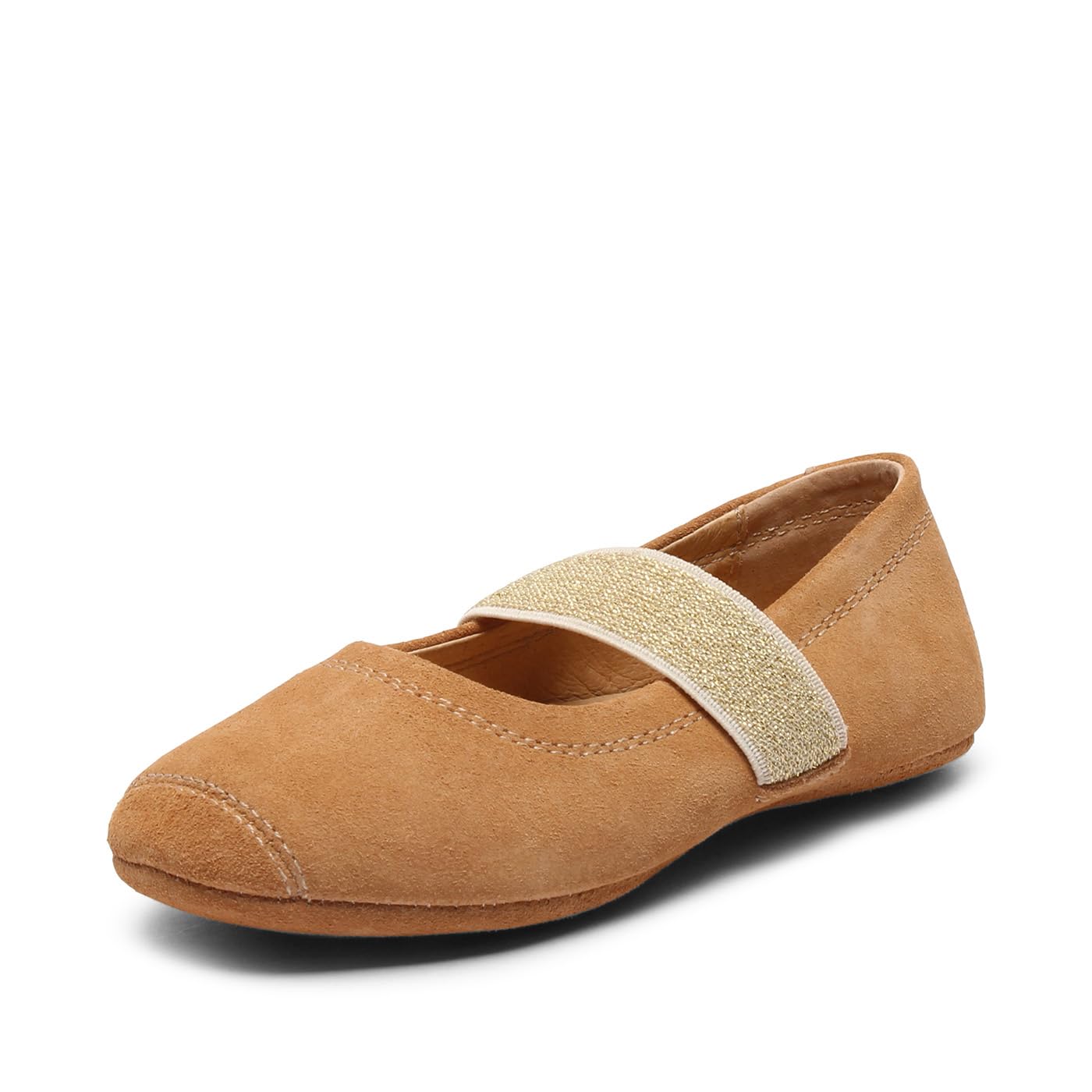 Bisgaard Girls' Ballet Flat, tan, 9 UK