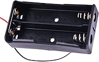 Vista 5 de Soporte de batería 18650, clip de batería 18650, clip de batería con cable de 2 ranuras para 2 baterías 18650 de 3,7 V