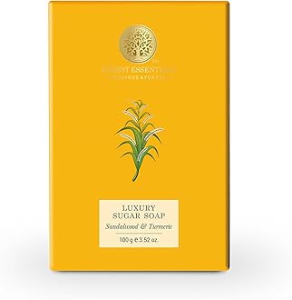 Luxury Sugar Soap | Sandalwood & Turmeric | Ayurvedic Handmade Organic Bath Soap| Scented Soap For Smooth & Soft Skin | Made with Raw Cane Sugar
