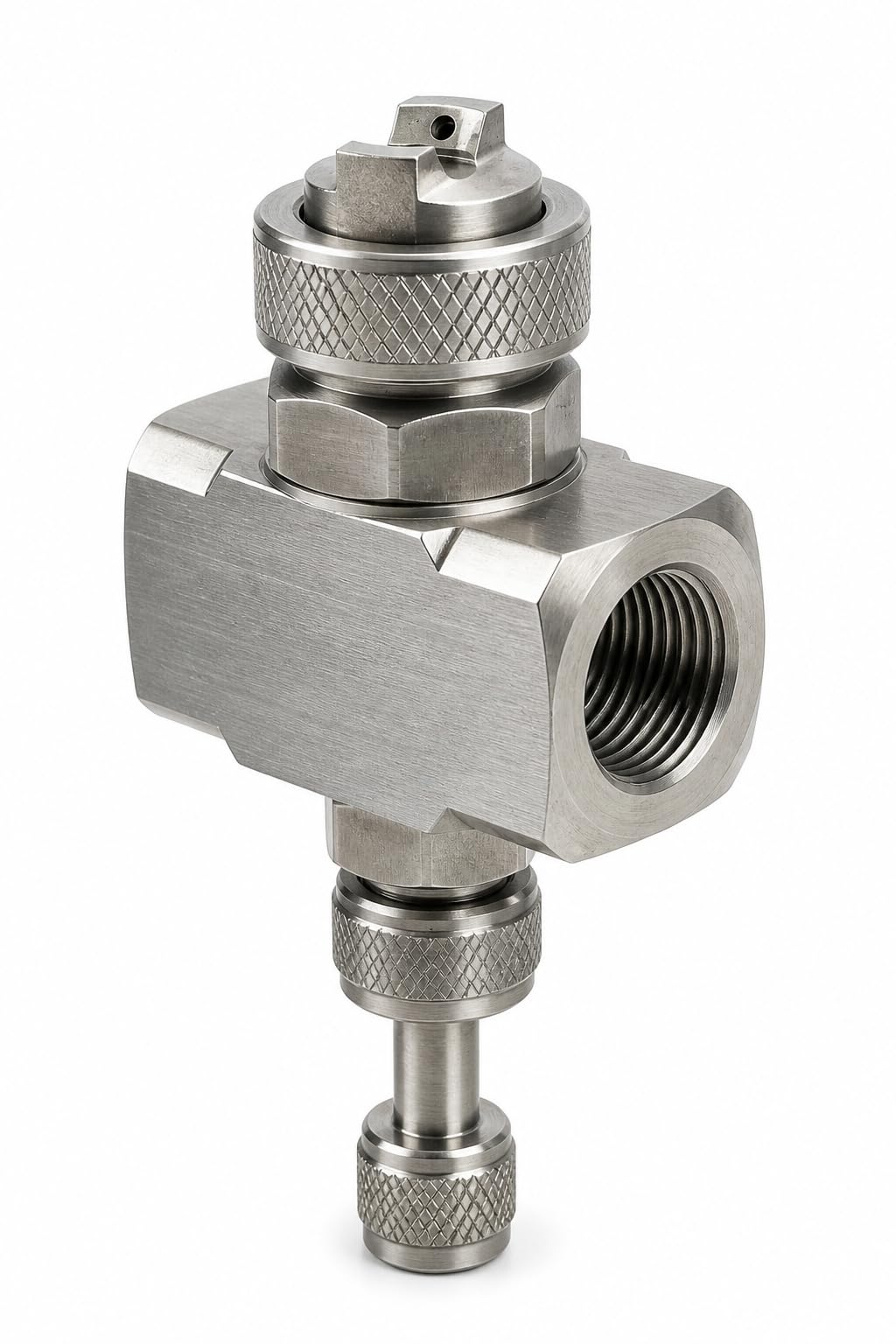 Air Atomizing External Mixing Type Nozzle SS304 Autables Flow Adjustable Nozzle 1/4” BSP | 60-80 Deg Spray, 12 LPH Flow Fine Mist Spray for Cooling, Coating.-picture-25