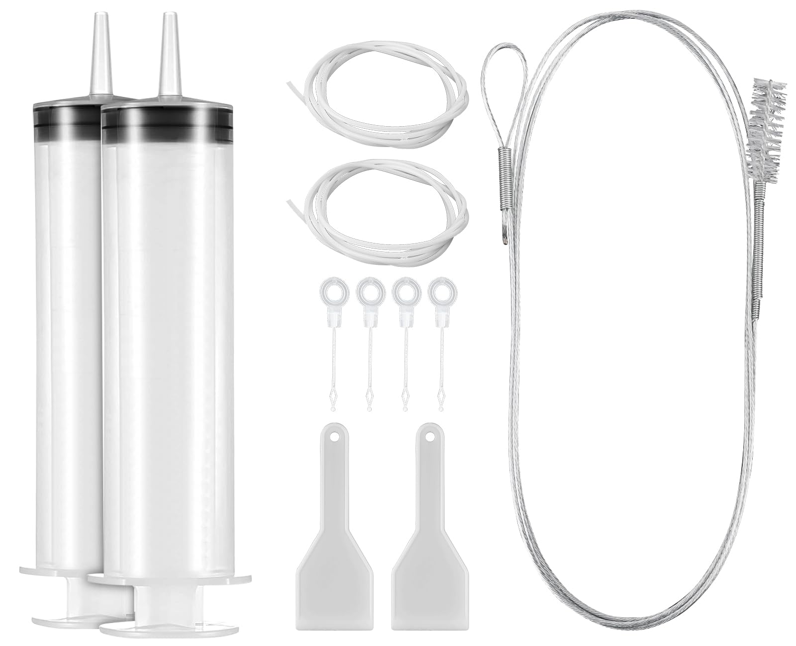 Kit Pulizia Frigorifero 8 Pezzi - Spazzola 1.55m, Siringa, Raschietto, Per Fori Di Scarico - Foto 8