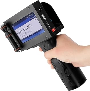 Handheld Printer Touch Ink-Jet Hand-held Printer is Suitable for Logo/Batch Number/Serial Number/Label/Barcode/QR Code. for Code Barcode Date Logo Text (Color : One Size, Size : One Size)