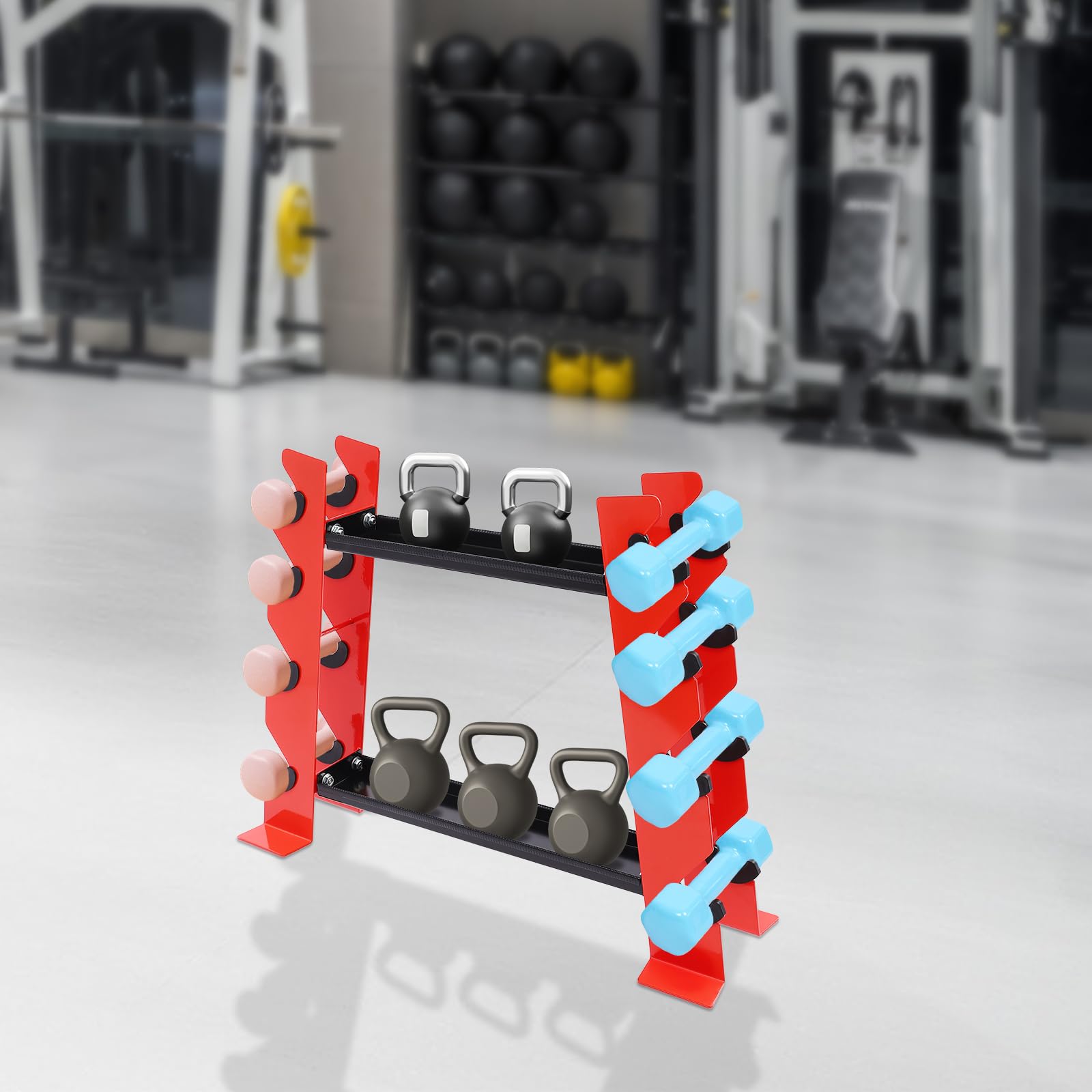 Supporto multifunzione per manubri, per manubri fino a 330,69 lbs, 71 x 20,5 x 53 cm, per case, palestre, palestre e palestre (senza manubri)