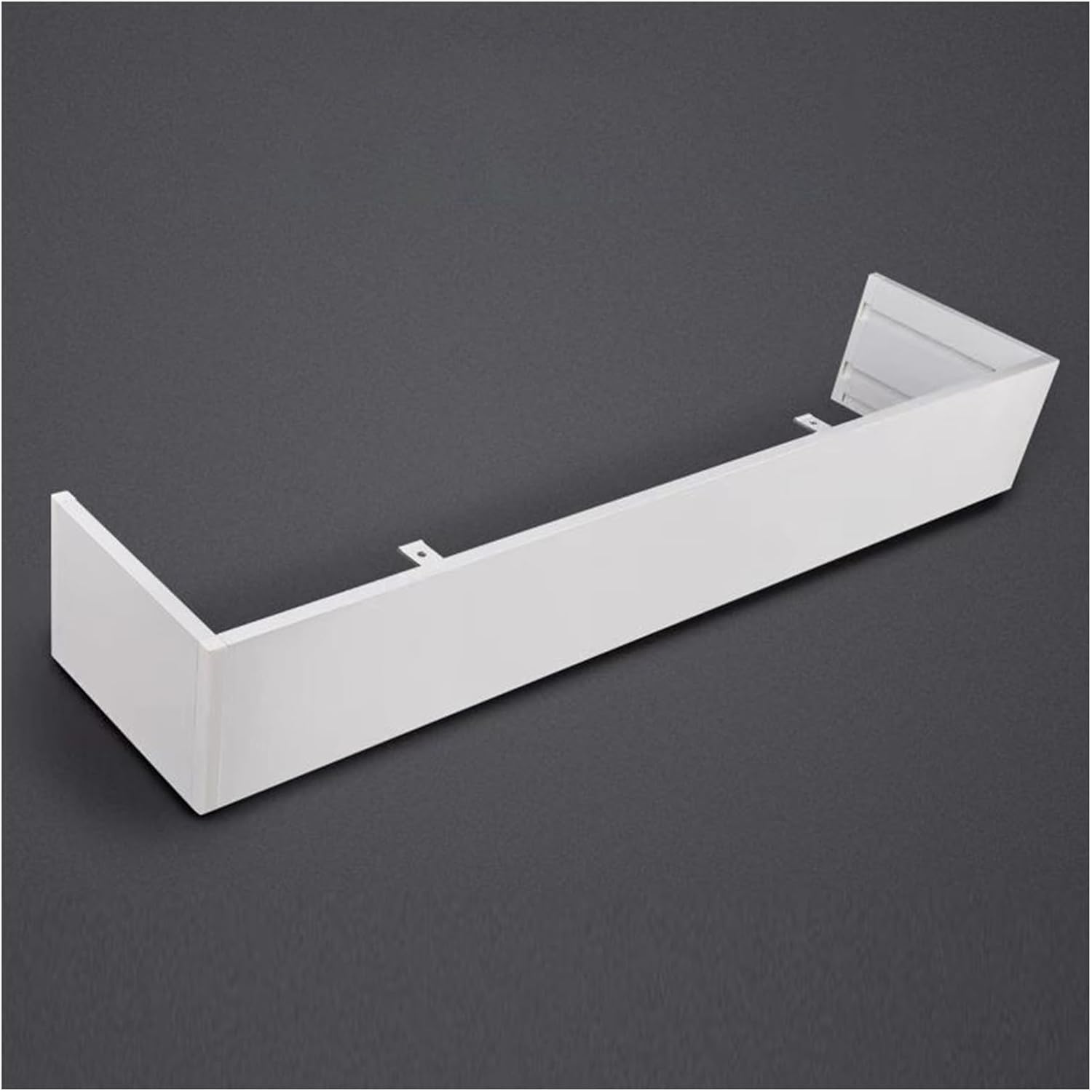 Waterproof White Curtain Rod Track Box, 3.6m (11.8ft) Pelmet Panel for Dual Curtain Systems, Elegant Valance Decor, No Tracks Included, Perfect for Home & Office