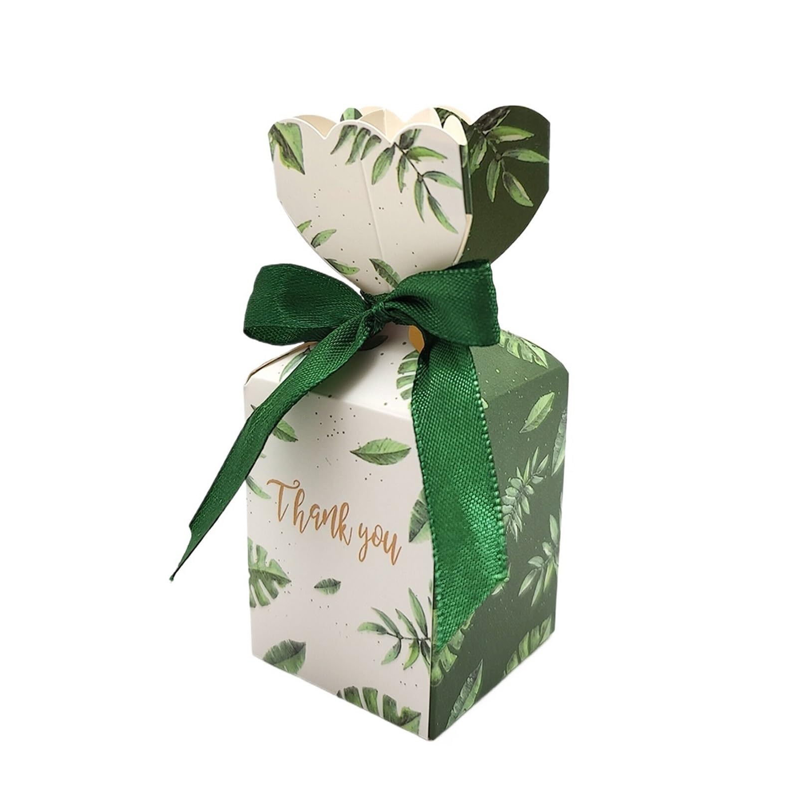 Scatole Regalo 10/50 pezzi Scatola for caramelle da matrimonio verde Confezione for feste di(50pcs)
