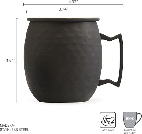 Miniatura 2 de Houdini Noir Moscow Mule Hammer Taza 18 onzas
