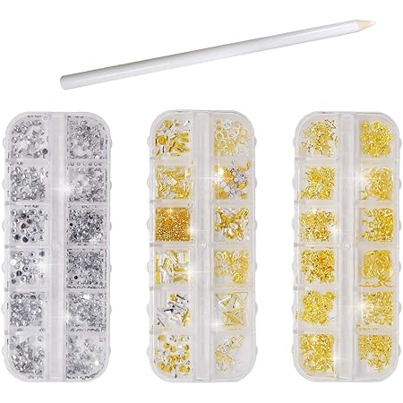 Amazon ネイル スタッズ セット ネイルアート メタルパーツ デコパーツ シルバー ゴールド ジェルネイル レジンパーツ 3ケースセット Mocobo スタッズ 通販 Amazon ネイル スタッズ セット ネイルアート メタルパーツ デコパーツ シルバー ゴールド ジェルネイル レジンパーツ 3ケースセット Mocobo スタッズ 通販