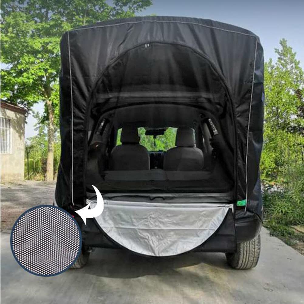 Namiot dla 2 osób, pojazd / namiot, wodoodporna auto baldachim przyczepa kempingowa namiot klapa tylna markiza namiot dachowy do SUV-a, hatchback, MPV, minivana, sedan, kemping, na zewnątrz