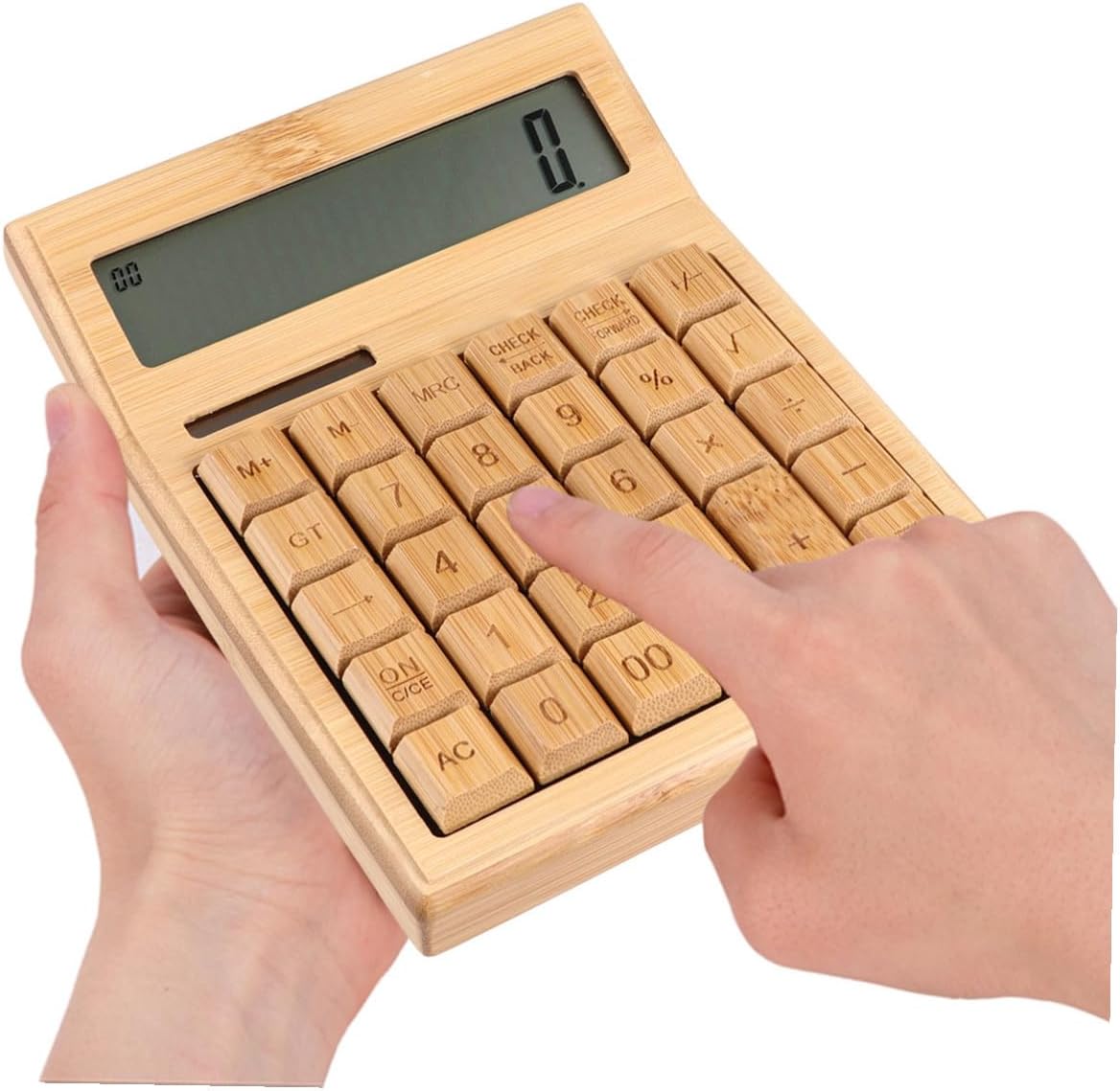 Alipis 29-Key Portable Solar Calculator Made with LCD Display and Angle Viewing for Office and Student Use