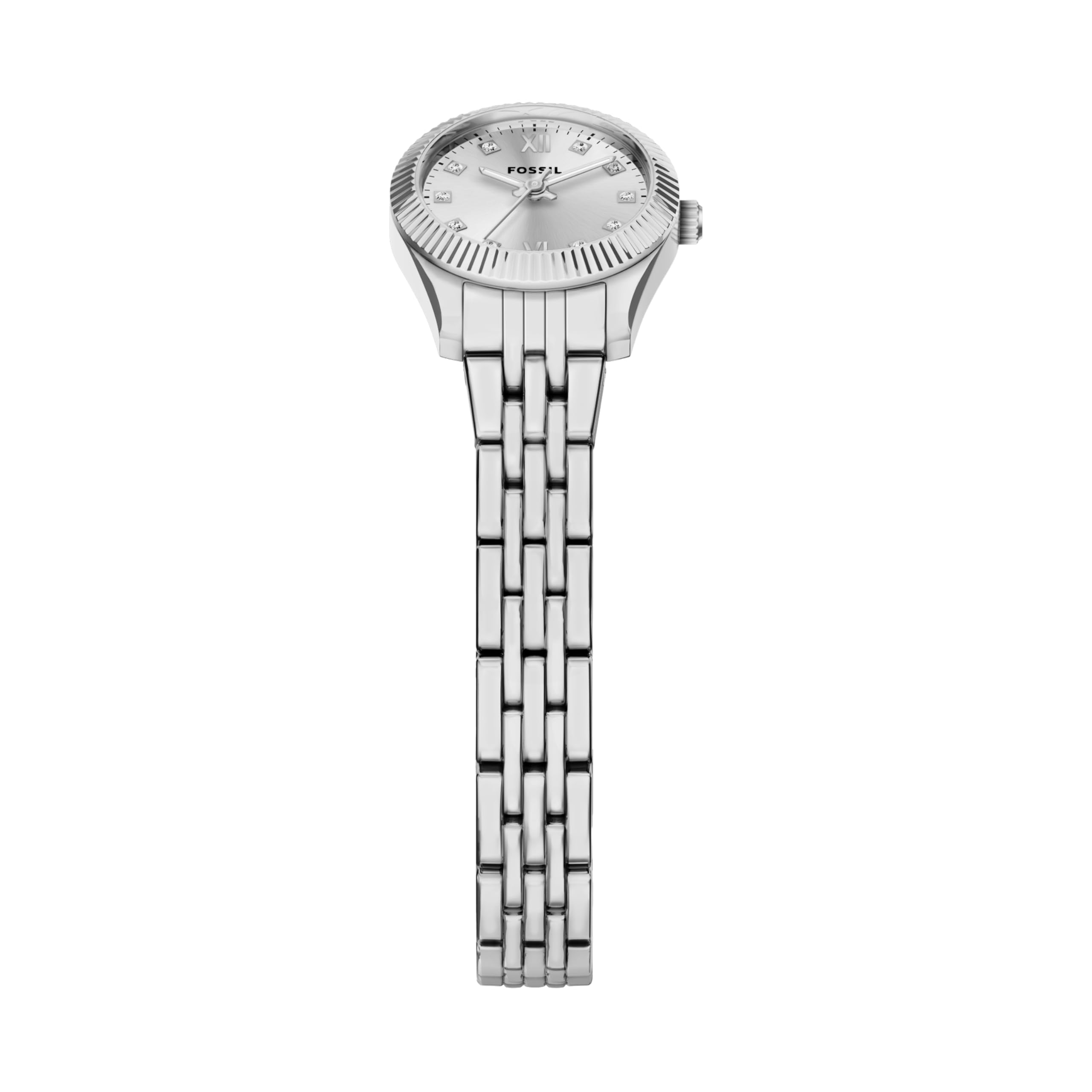 Fossil Damenuhr Scarlette Quarz Edelstahl Dreizeiger Uhr für Frauen