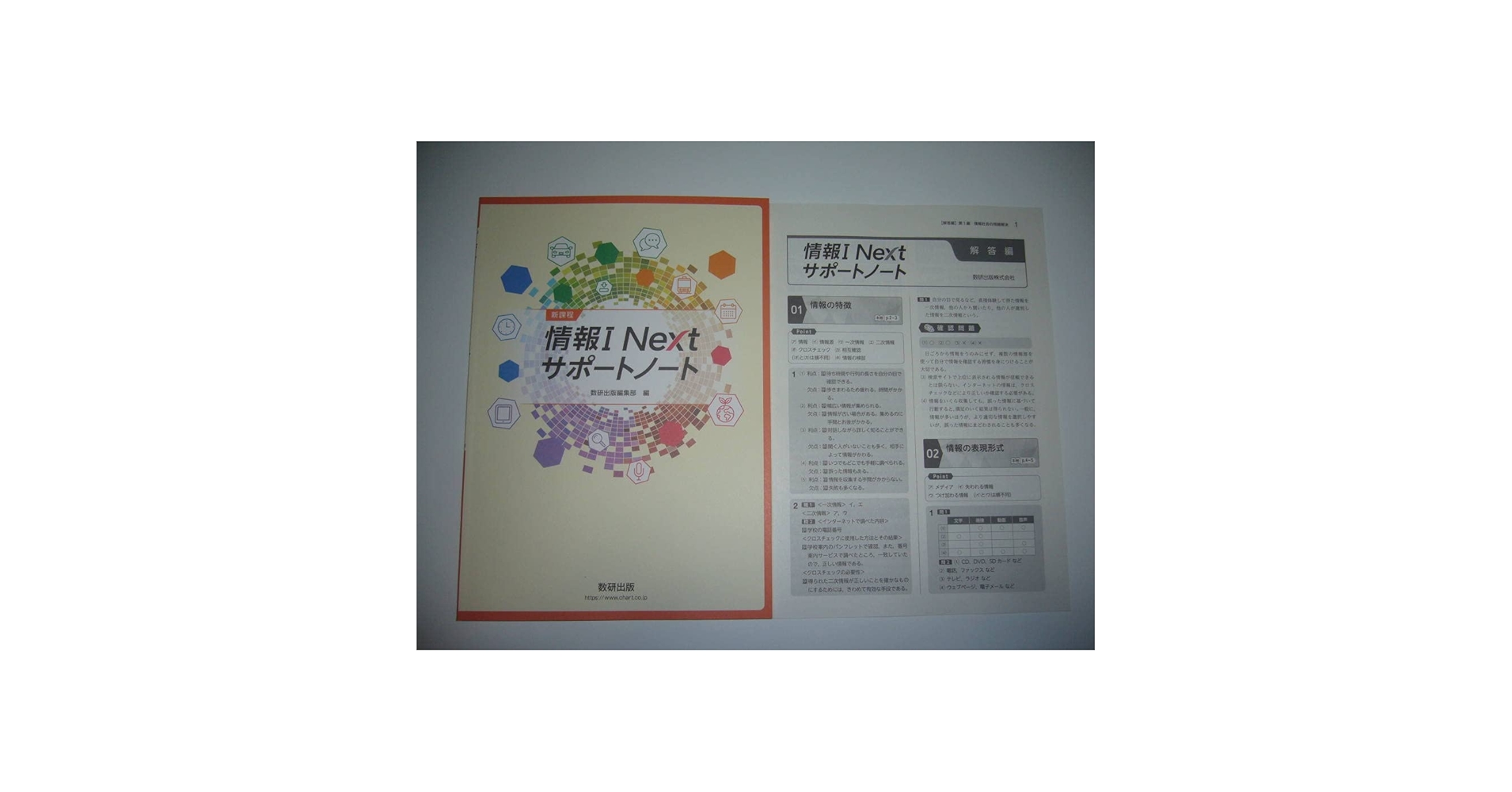 未使用　高等学校　情報 Ⅰ　サポートノート　別冊解答編 付属　数研出版編集部 編 数研出版 新課程 高等学校 情報Ⅰ サポートノート 新品 問題集