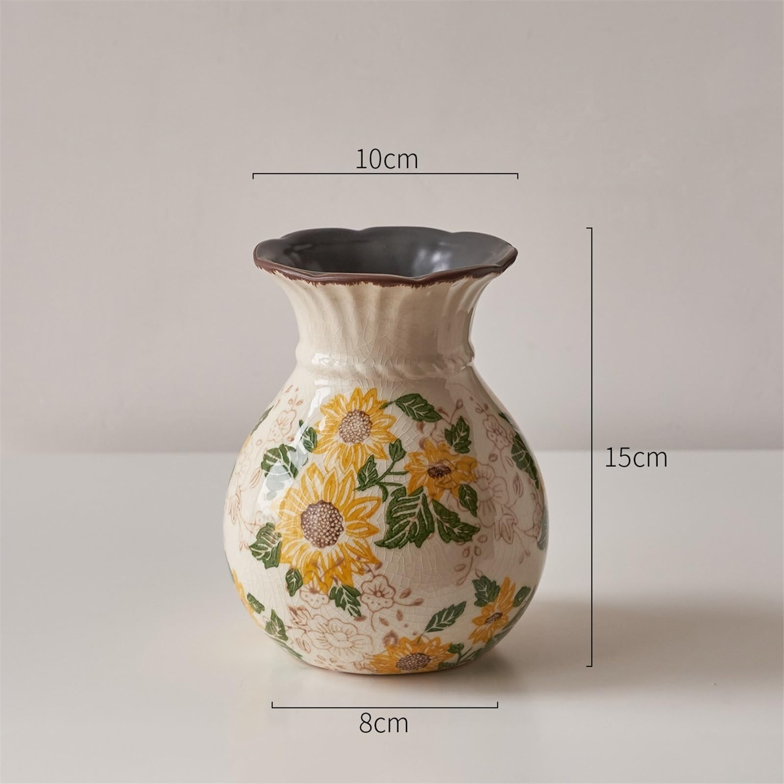 Dekoracji Ceramiczny wazon na kwiaty Vintage Farmhouse dekoracyjny