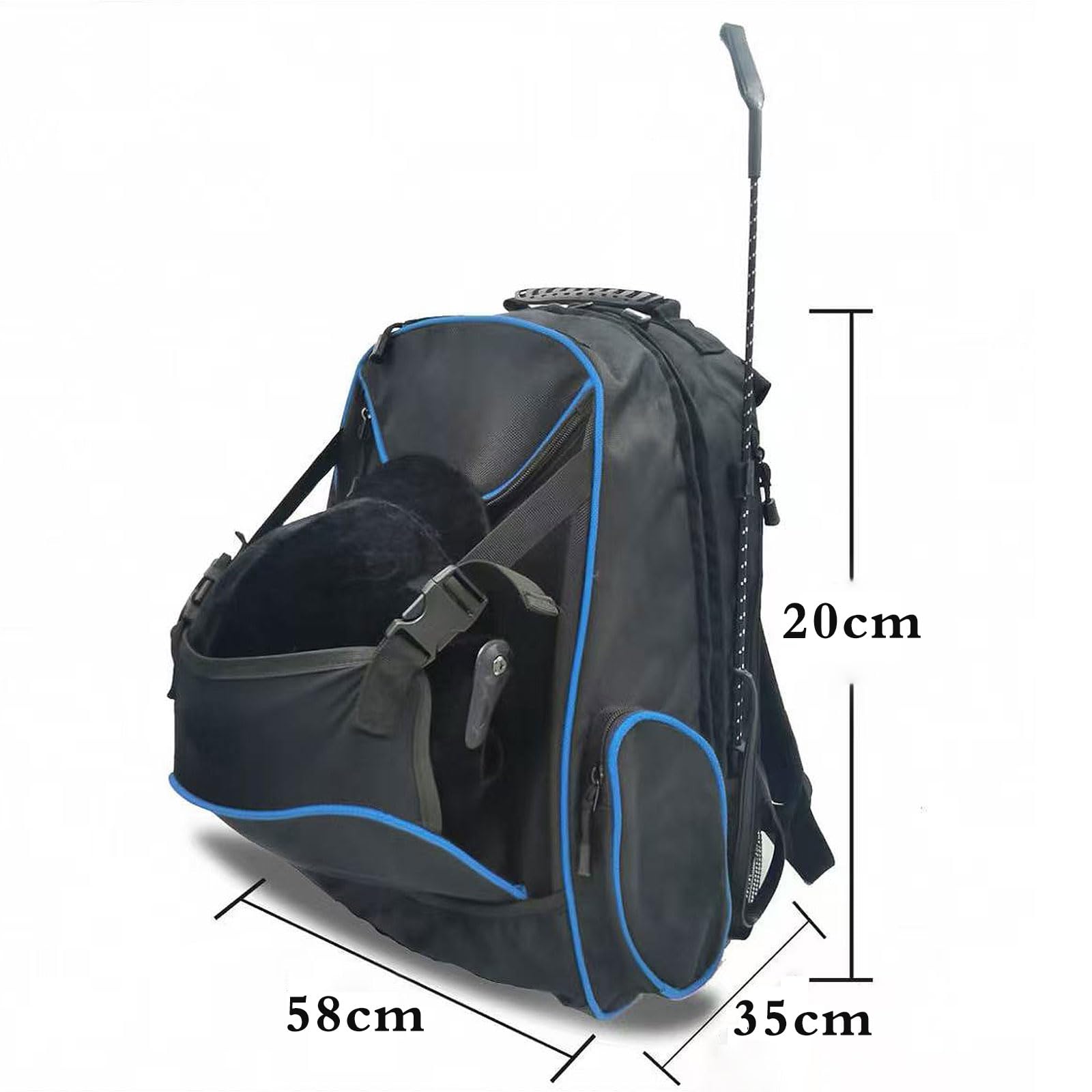 Mochila Ecuestre,Mochila para Botas de equitación con Compartimento,Bolsa de Montar,Fácil de Llevar,Double The Comfort,Suficiente Espacio,Adecuado para Montar a Caballo.