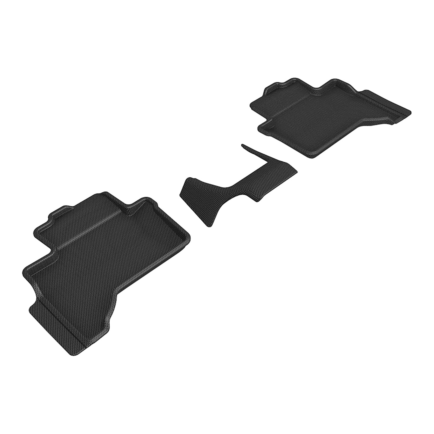 3D MAXpider Custom Fit Kagu Floor Mat (Black) Compatible with Lexus GX 5-Seat 2024-2026 / Toyota Land Cruiser 5-Seat 2024-2026 (w/Cool Box) - Second