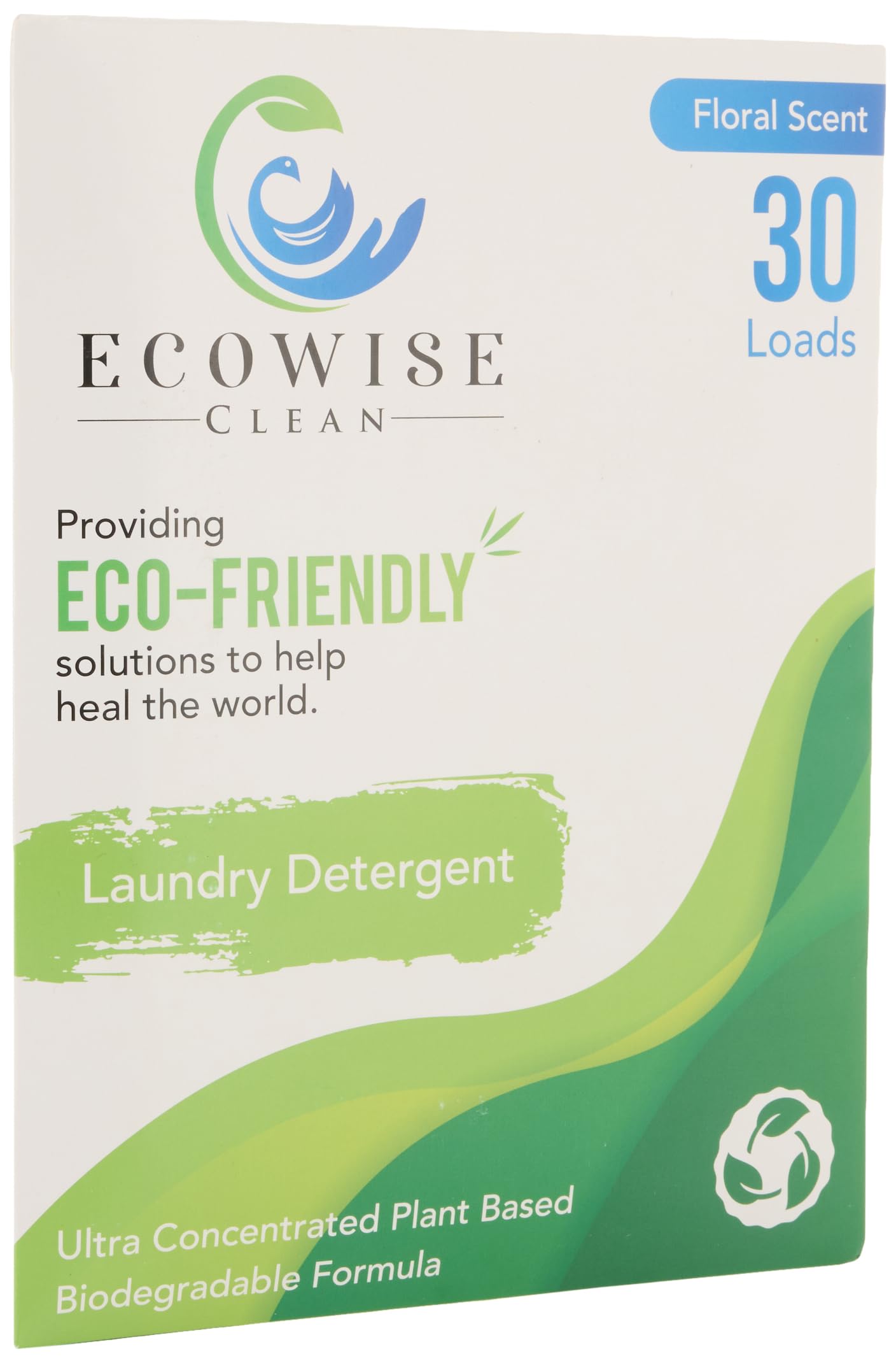 Laundry Detergent Sheets Eco-Friendly Strips Concentrated Biodegradable Washer Sheets Floral 30 Count Pack of 1