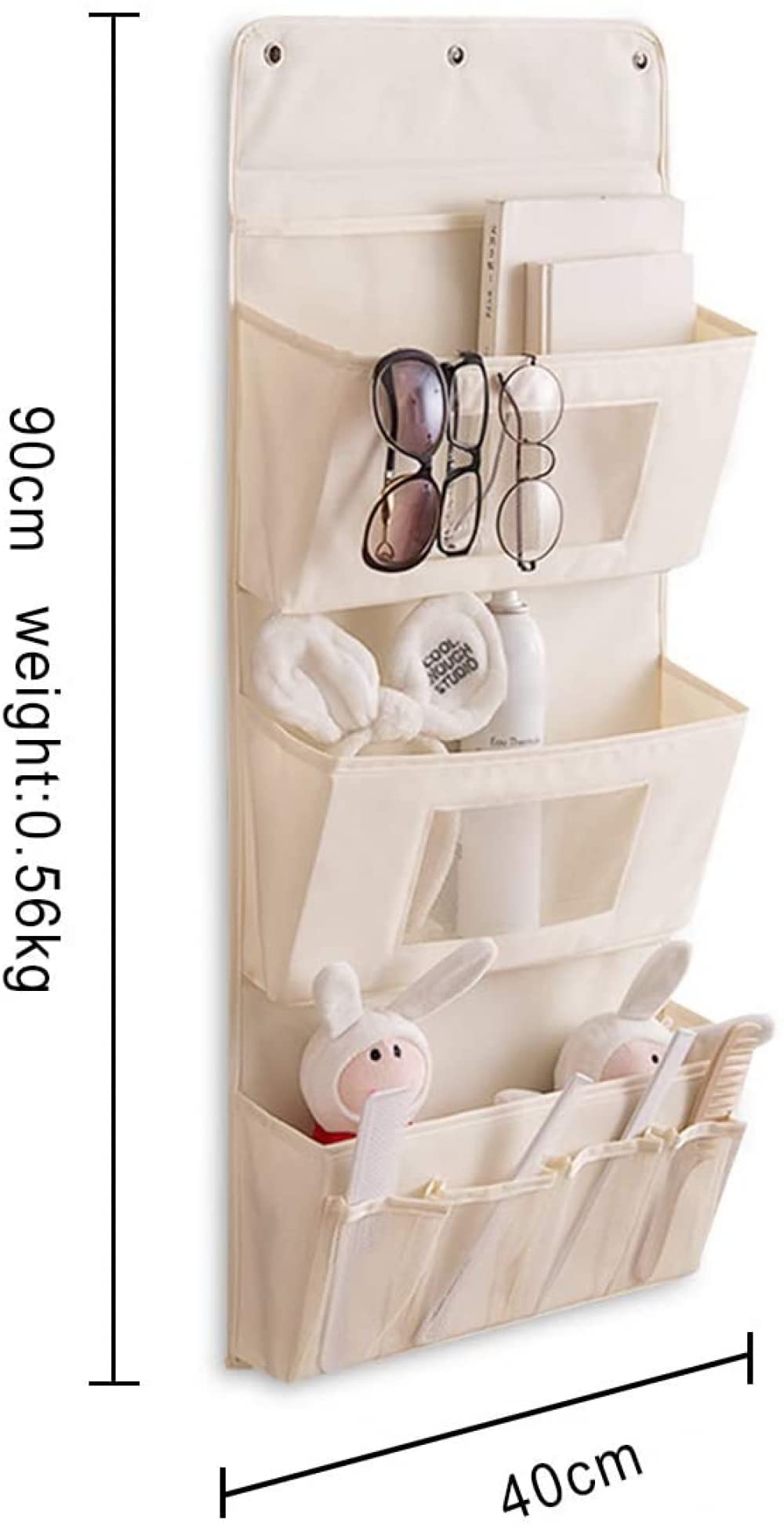 YXSH Organizer da Appendere Borsa Portaoggetti con Tasche Porta Muro Organizzatore Pratico Portaoggetti in Stoffa per Casa Ufficio