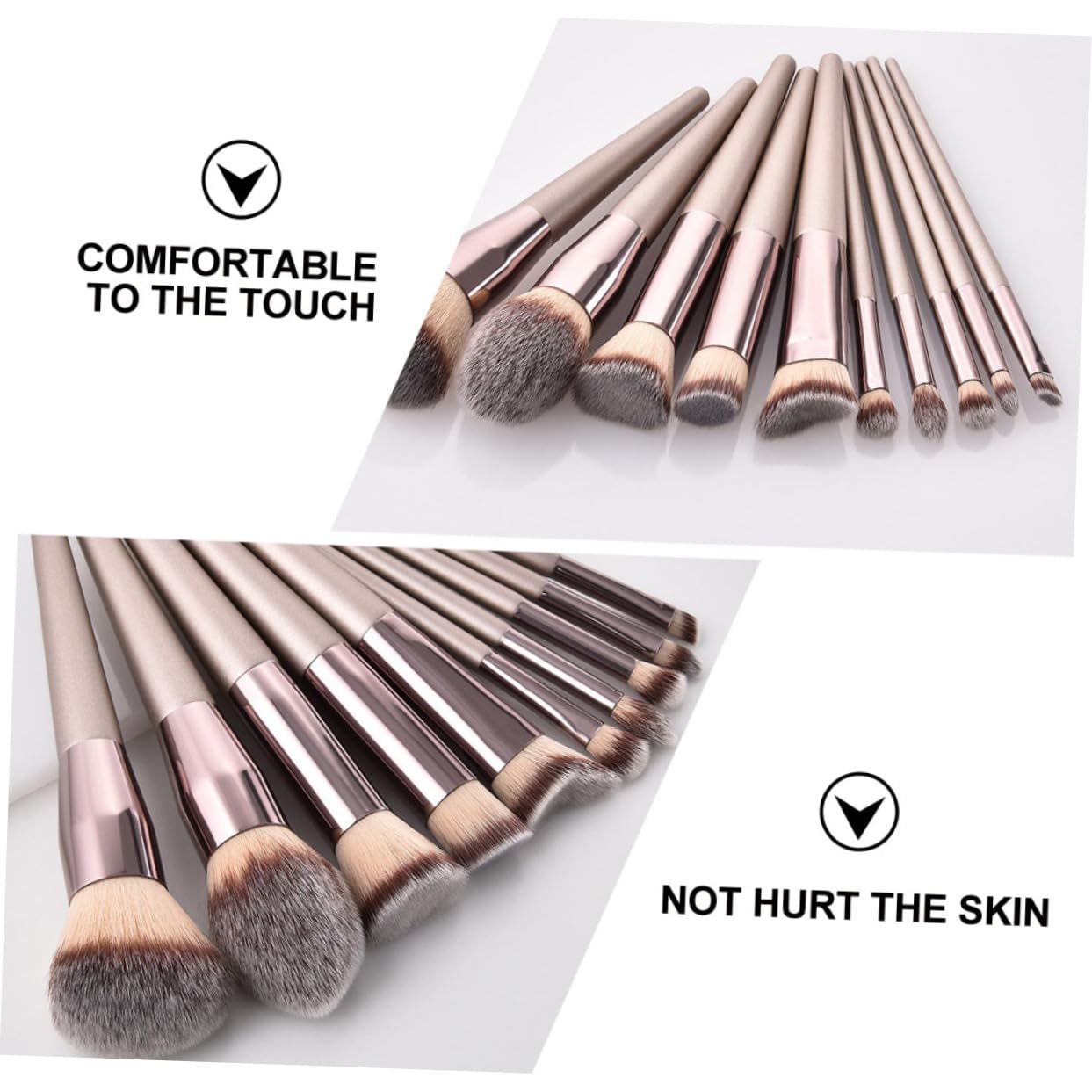 MAGICLULU Lot De 3 Pinceaux De Maquillage Ensemble Complet De Pinceaux Cosmétiques Pinceau De Fond De Teint Pinceau De Maquillage Détaillé Pour Maquilleurs Et 10 Pièces X 3